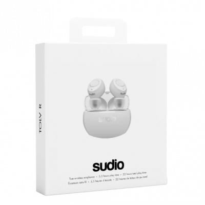 sudio TOLV R WHITE Bluetooth True Wireless Headset 藍牙真無線耳機 (白色) #SU-TLRWHT【香港行貨】