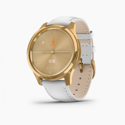 Garmin Move Luxe TRUE GOLD W/WH (中文版) 智慧指針式腕錶 #010-02241-68 [香港行貨]