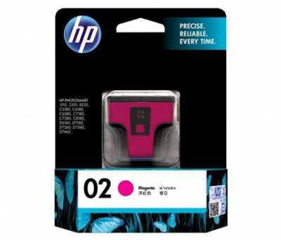 HP 02 AP Magenta Ink Cartridge for PS 3110/3310/8230/D6160/D7160/D7360/  C8772WA 墨水 #0882780119093 [香港行貨]