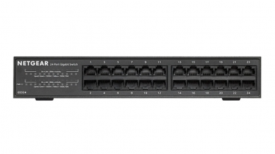Netgear GS324 24 Port Giga Switch W/RM 交換器 #GS324 [香港行貨]