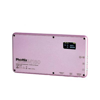 Phottix M180 LED Light Power Bank 內置電池迷你補光燈 - RG #M180RG [香港行貨] 