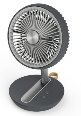 Turbo Italy 4000mAh Desktop USB Fan - GY 4檔摺叠式迷你充電風扇 #TMF-F06-GY [香港行貨]