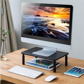 電腦/屏幕金屬增高桌 可調高度3檔STAND (單層BK) #MP-3628
