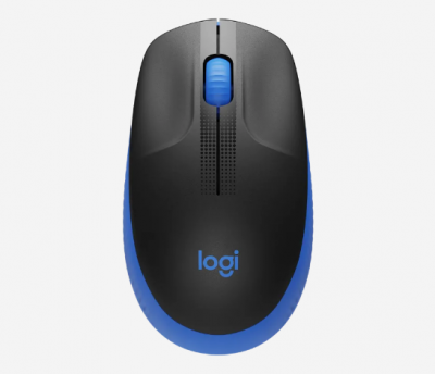 Logitech M190 Wireless Mouse - Blue 全尺寸 無線滑鼠 #LGTM190BL [香港行貨] (1年保養)