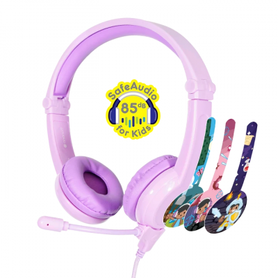 Onanoff Buddyphones Galaxy Headset w/microphone - Purple 兒童耳機 #BP-GALAXY-PURPLE [香港行貨]