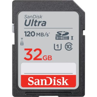 SANDISK ULTRA SDHC 32GB C10 Memory Card (120MB) (GC) 記憶卡 #SDSDUN4-032G [香港行貨]