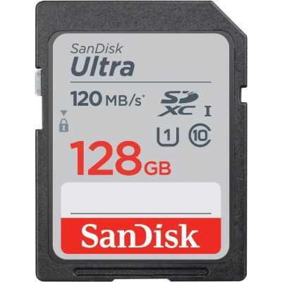 SANDISK ULTRA SDHC 128GB C10 Memory Card (120MB) (GC) 記憶卡 #SDSDUN4-128G [香港行貨]