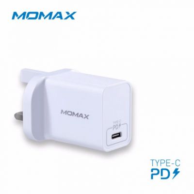 MOMAX Oneplug Type-C 18W PD Charger - WH 單輸出充電器 #UM12UKW [香港行貨]
