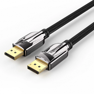 Vention DP Male to Male V1.4 Cable 2M - Black 8K 數據線 #CE-VD142M [香港行貨]