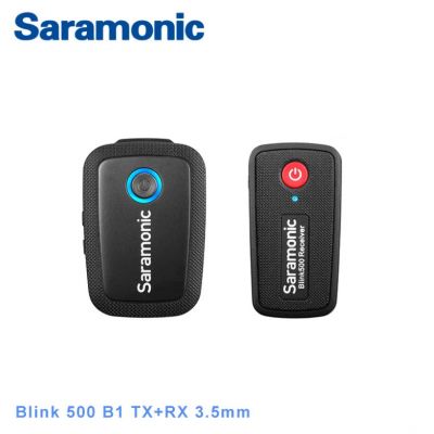 Saramonic Blink 500 B1 Wireless Clip Microphone (TX+RX 3.5mm) 2.4Ghz 一對一無線單反夾領麥克風 - BK #781-2005 [香港行貨] 自動配對 自動跳頻