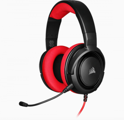 Corsair HS35 Stereo Gaming Headset - Red 立體聲 電競耳機 #CA-9011198-AP [香港行貨]