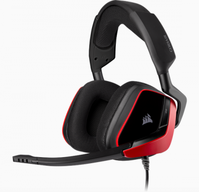 Corsair VOID ELITE SURROUND Premium Gaming Headset w/7.1 Surround Sound - Cherry (AP) 立體聲 電競耳機 #CA-9011206-AP [香港行貨]