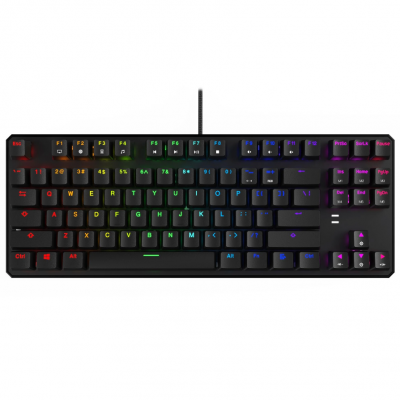 Tecware Phantom 87-Keys RGB LED Mechanical Keyboard (Brown Switch) 電競鍵盤 (茶軸) #TWKB-P87ZOBR [香港行貨]