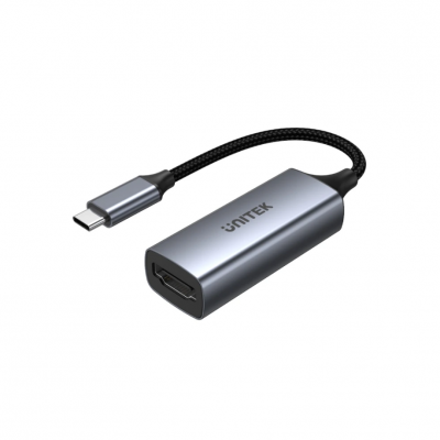 UNITEK V1412A 4K 60Hz USB-C to HDMI 2.0 Adapter w/Nylon-Braided Cable 轉接器 #V1412A [香港行貨]