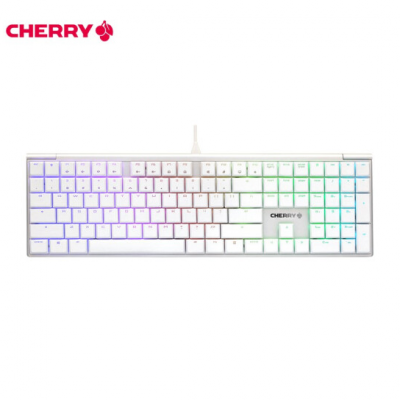 CHERRY G8A-25000 MX10.0 Low Profile Keyboard 銀框 RGB 機械式遊戲鍵盤 - 紅軸 #G8A-25000LYAEU-1 [香港行貨]