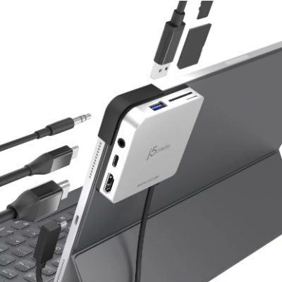 j5create 7in1 USB-C Travel Dock 擴充集線器 (iPad Pro 專用)  #JCD612 [香港行貨]