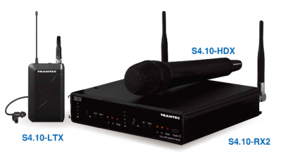 Trantec S4.10-HDL UHF Dual Channel Wireless Set 無線麥克風系統 #S4.10-HDL [香港行貨]