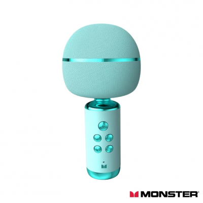 Monster M98 Mini Karaoke Microphone 專業K歌神器 - Blue #M98-BL [香港行貨]