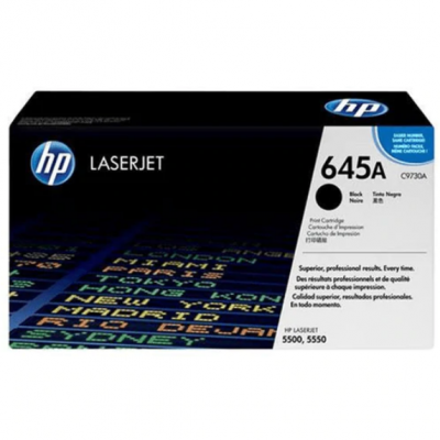 HP 645A Toner, Black, Color LaserJet 5500/5550 Series (13000 pages) 碳粉 #C9730A-2