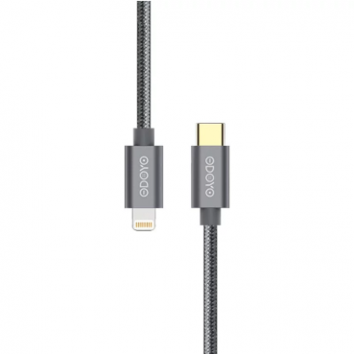 Odoyo Metallic Lightning to Type-C Fast Charge & Sync USB Cable 快充傳輸線 1.2m - Silver #PS260SL [香港行貨]