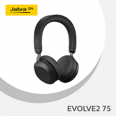 Jabra Evolve2 75 Link380a MS Stereo Wireless Headset 無線耳機 - Black #27599-999-999 [香港行貨]