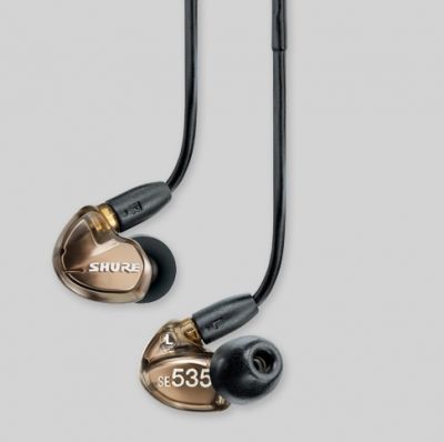 Shure SE535 Sound Isolating Earphones (Metallic Bronze / Clear )