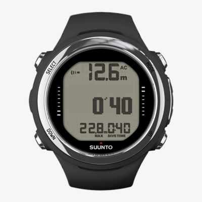 Suunto D4i Novo Black Silicone Dive Watch w/o USB 潛水電腦錶 運動腕錶 #SS050277000 [香港行貨] (數據線和加長表帶單獨出售)