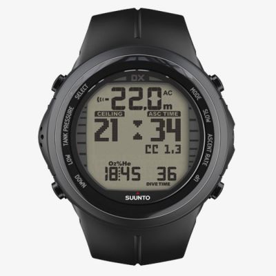 Suunto DX Black Elastomer Dive Watch w/USB 潛水電腦錶 運動腕錶 #SS019016000 [香港行貨]