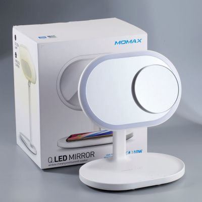 MOMAX Q.LED MIRROR化妝鏡連無線充電及藍牙 (香港行貨)   #QL3UKW