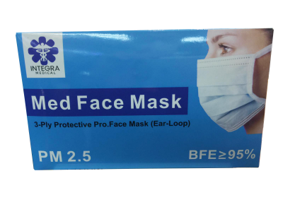 Integra Medical Med Face Mask 三層外科口罩 50個 #INTERGRA-M50 [進口正貨]
