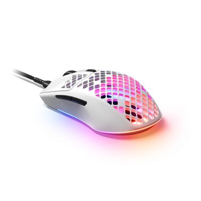 STEELSERIES Aerox 3 Gaming Mouse 超輕量電競滑鼠 - Snow #62603 [香港行貨]