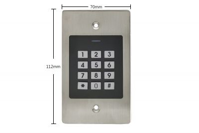 Card & Password Door Lock Panel EK2 嵌入式 PIN 鍵盤 + 感應卡 125KHZ EM 1000 位用戶 面板 EK2