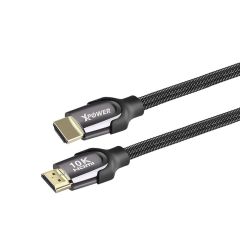 XPower HD10 10K HDMI 2.1 Cable 1.5M 鋅合金線 #XP-HD10-150-BK [香港行貨]