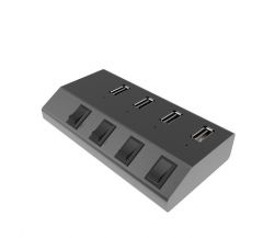 WAVLINK SuperSpeed 4-Port USB3.0 Aluminum Hub with Fast Charging (UH3049) #WS-UH3049