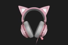 Razer Kraken Kitty - Chroma USB Gaming Headset – Quartz  貓咪造型電競耳機 #RZ04-02980200-R3M1 [香港行貨]