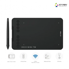XP-PEN Deco MINI 7 W Graphics Drawing Wireless Tablet 迷你繪圖板 數位板 #DECOM7W  [香港行貨]