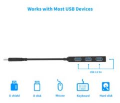WAVLINK WL-UH30412 SuperSpeed USB 3.0 4-Port Hub 端口集線器 #WS-UH30412 [香港行貨]