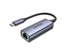 UNITEK U1323A Type-C to RJ45 Adapter 2 合 1 USB-C 轉千兆位乙太網轉接器 (配有USB-C PD 快速充電接口) #U1323A [香港行貨]