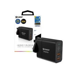XPower HDD19  WC4PS 48W PD/PPS/QC4 WALL Charger 插牆式充電器 #HDD19-004-BK [香港行貨]