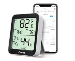 Govee Bluetooth Thermometer Hygrometer	藍牙溫度、濕度計連屏幕 #H5075001-OF-EU [香港行貨]