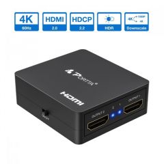 PORTTA v2.0 1X2 HDMI Mini Splitter w/Downscale Support 4k@60Hz 雙向切換器 #N2SP12MD [香港行貨]