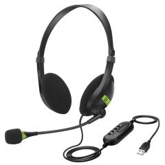 Multipro USB PC Headset w/Microphone OH-106 電腦耳機 #MP-1077 [香港行貨]