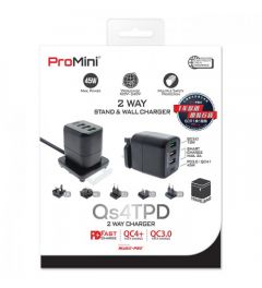Magic Pro ProMini Qs4TPD 45W PD Charger 旅行充電器 [香港行貨] #PM-QS4TPD 