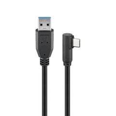 GOOBAY USB-C>USB A Charging cable 90° BK 0.5m 90度充電線 #51752 [香港行貨]