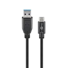 GOOBAY Charge & sync USB-C>A Charging Cable 1m 充電線 - BK #51756 [香港行貨]