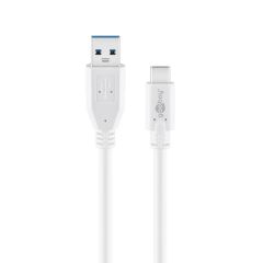 GOOBAY Charge & sync USB-C>A Charging Cable 0.5m 充電線 - WH #51755 [香港行貨]