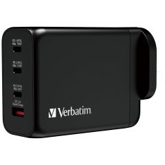 Verbatim GAN PD 200W 4Port UK Charger 4端口充電器 (英規插頭) #66703 [香港行貨]