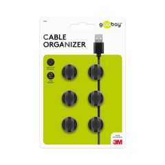 GOOBAY Cable Management 2 Slots Mini 電線固定扣 - BK #70362 [香港行貨]