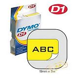 DYMO D1 Standard 9mm x 7M - Black on Yellow