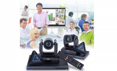 Aver EVC150 point-to-point, New eCam Focus with 18X total zoom Video Conference